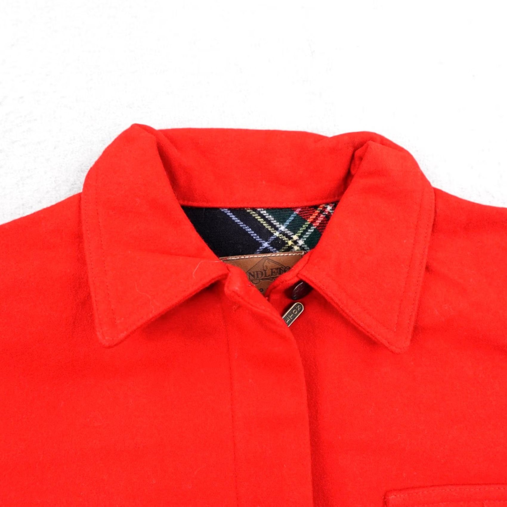 Pendleton Pendleton Jacket S Red Wool Bomber Coat Full Zip Up Made In USA Size S / US 4 / IT 40 - 2 Thumbnail