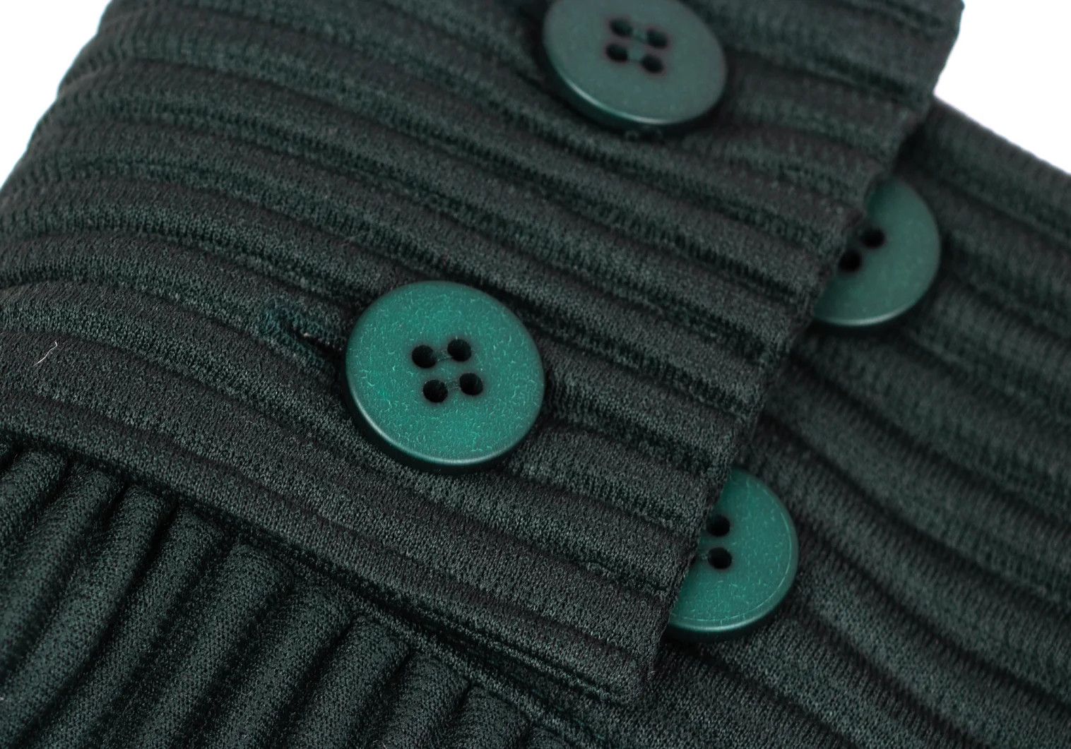 Issey Miyake Pleated Hakama Pants in Dark Green Size US 32 / EU 48 - 5 Thumbnail
