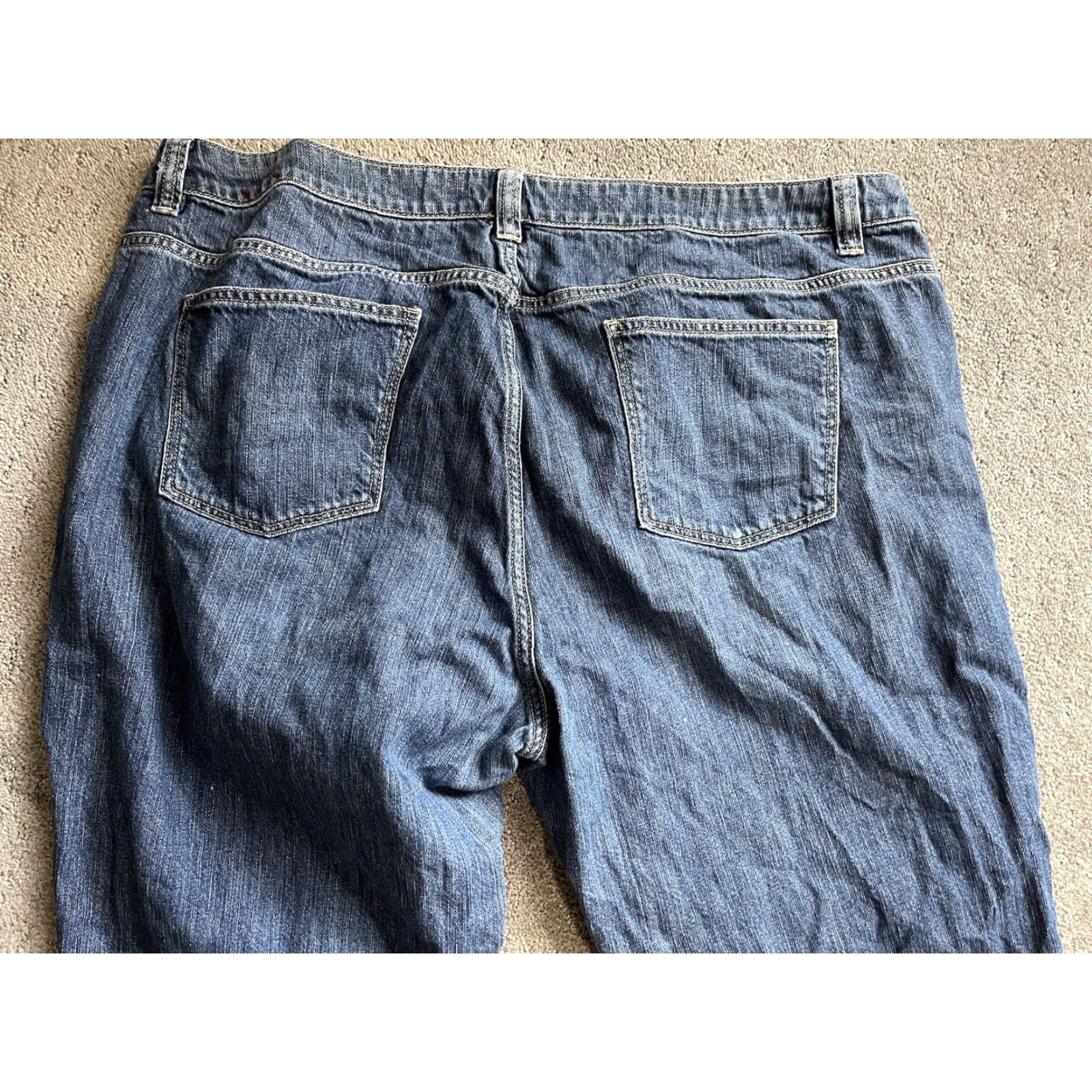 Talbots Talbots Jeans Womens 20W Blue Girlfriend Flawless Stretch Denim Mid Rise Size 42" / US 20 - 4 Thumbnail