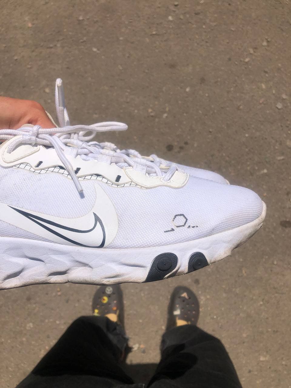 Vintage VERY RARE NIKE REACT ELEMENT 55 REVERSE SCHEMATIC DESIGNER Size US 10.5 / EU 43-44 - 8 Thumbnail