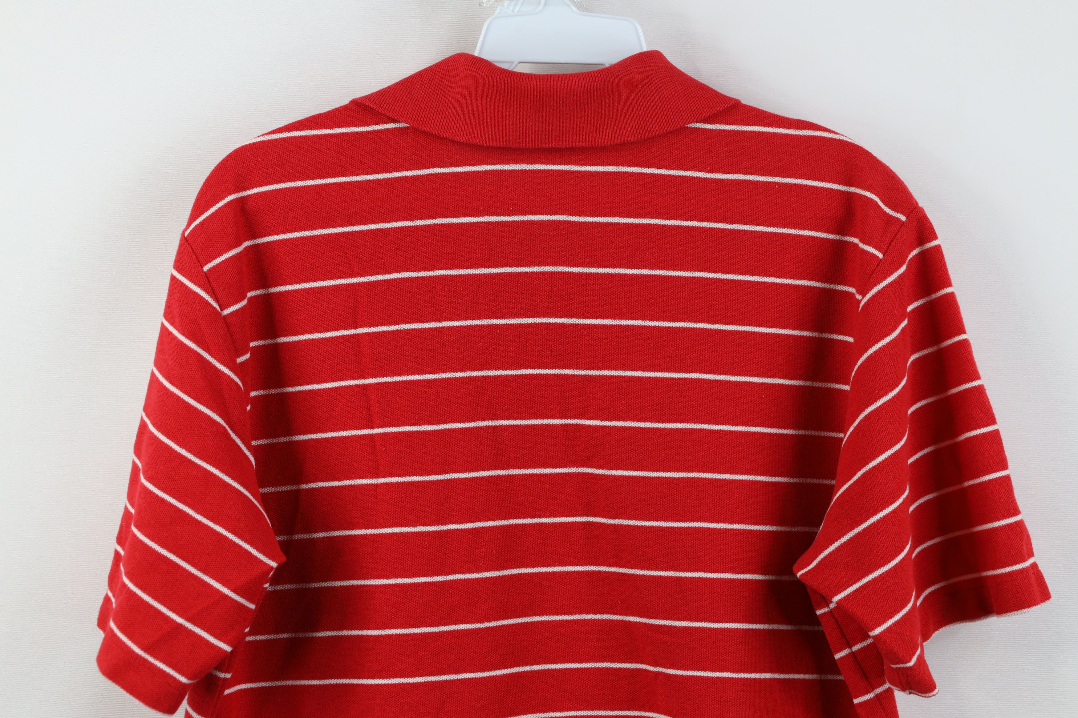 Lacoste Vintage 80s Izod Lacoste Knit Golf Polo Shirt Red USA Size US M / EU 48-50 / 2 - 12 Thumbnail