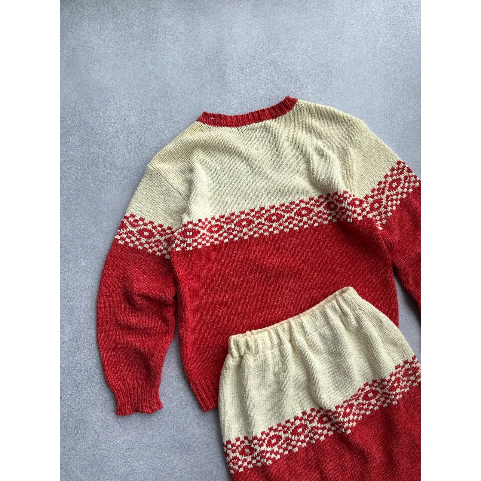 Japanese Brand VTG Japan Tokyo Woman Knitted Hearts Sweater & SkirtSuit Size 26" / US 2 / IT 38 - 15 Thumbnail