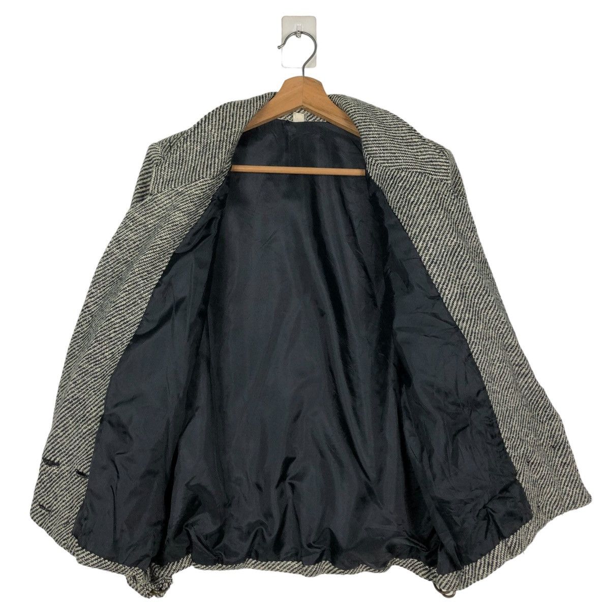 Japanese Brand 🔥VINTAGE BIKER JACKET WOOL BUCKLE HERRINGBONE ISSEY MIYAKE Size US M / EU 48-50 / 2 - 13 Thumbnail