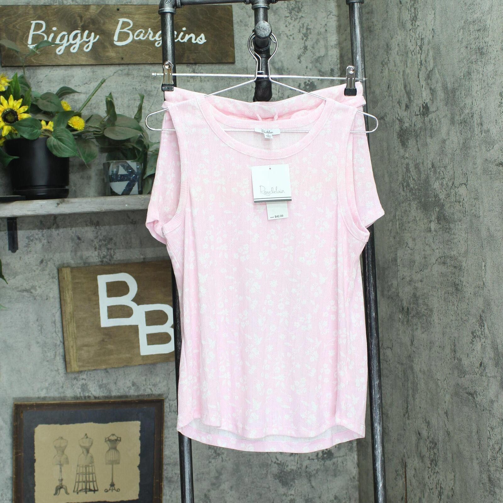 Designer Nwt Roudelain Lounge Tank Shorts Set Spring Shadow Pink S Size 28" / US 6 / IT 42 - 1 Thumbnail