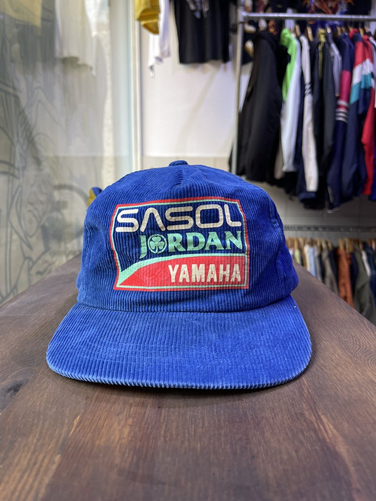 Yamaha Vintage Yamaha Sasol Jordan 80s corduroy hat Size ONE SIZE - 1 Thumbnail