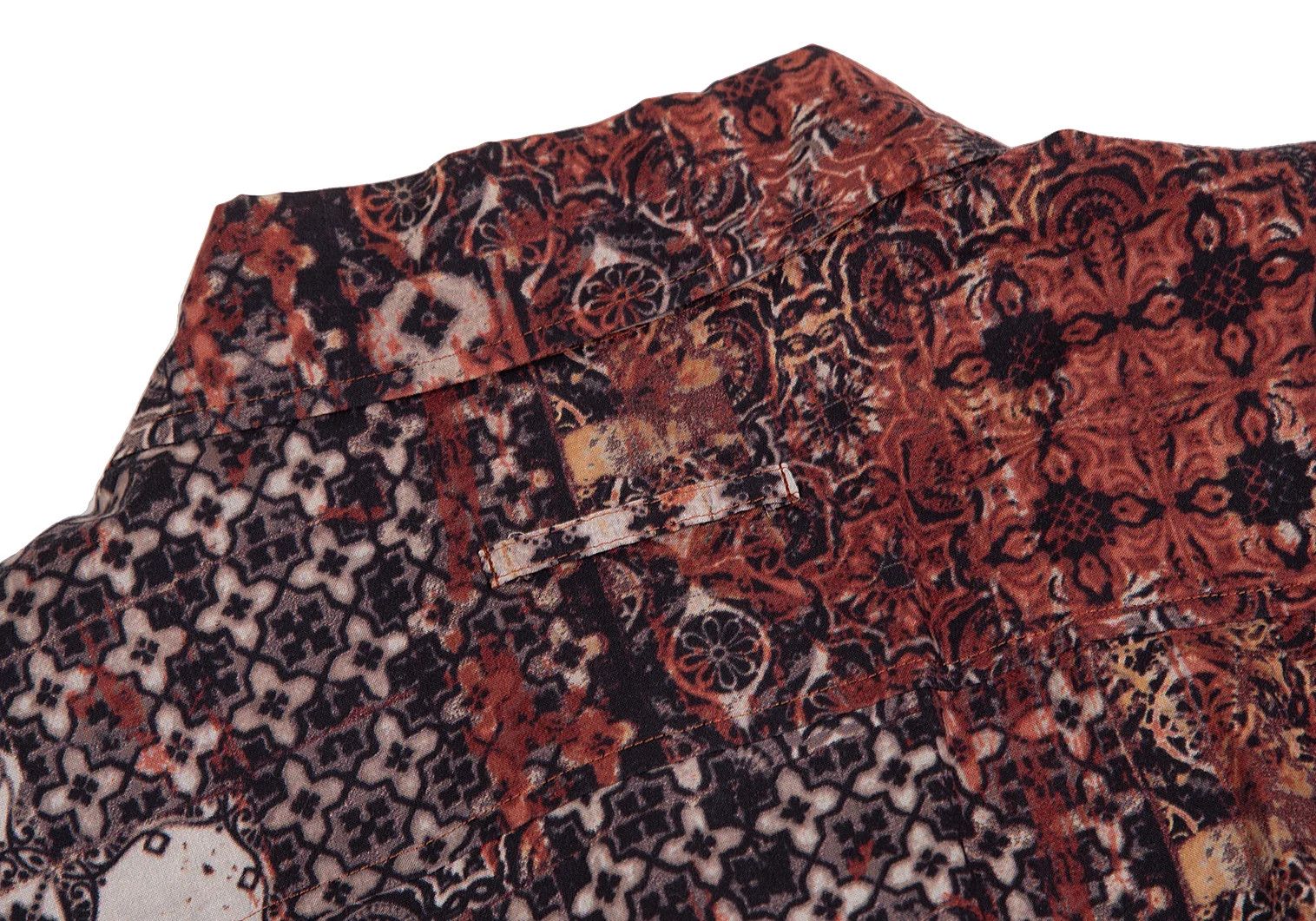 Jean Paul Gaultier Cotton Kilim Pattern Short Sleeve Shirt in Brown 48 Size US M / EU 48-50 / 2 - 10 Thumbnail