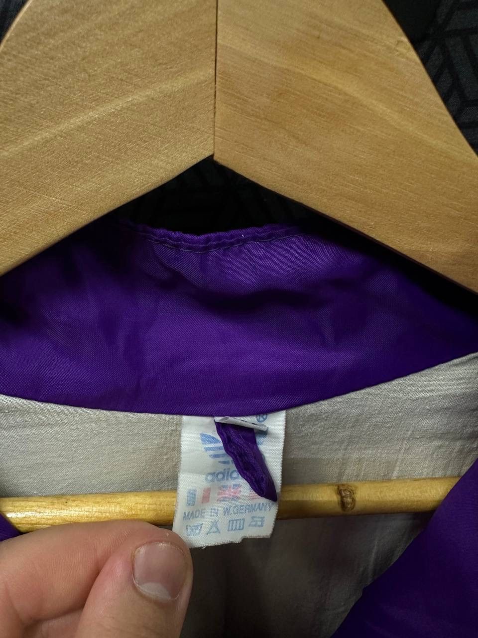 Adidas × Vintage Vintage Adidas Nylon Violet W.Germany Jacket Size US M / EU 48-50 / 2 - 9 Thumbnail