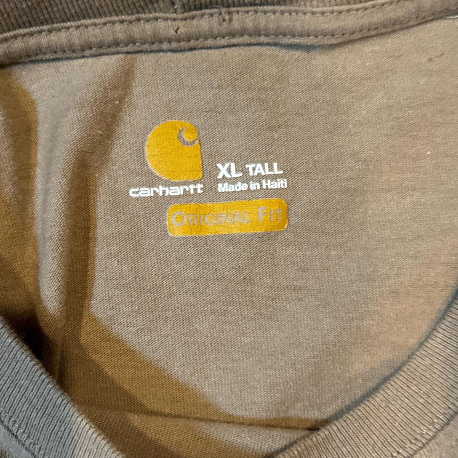 Carhartt Oversized Light Brown Carhartt Pocket Shirt Size XLT Size US XL / EU 56 / 4 - 3 Thumbnail