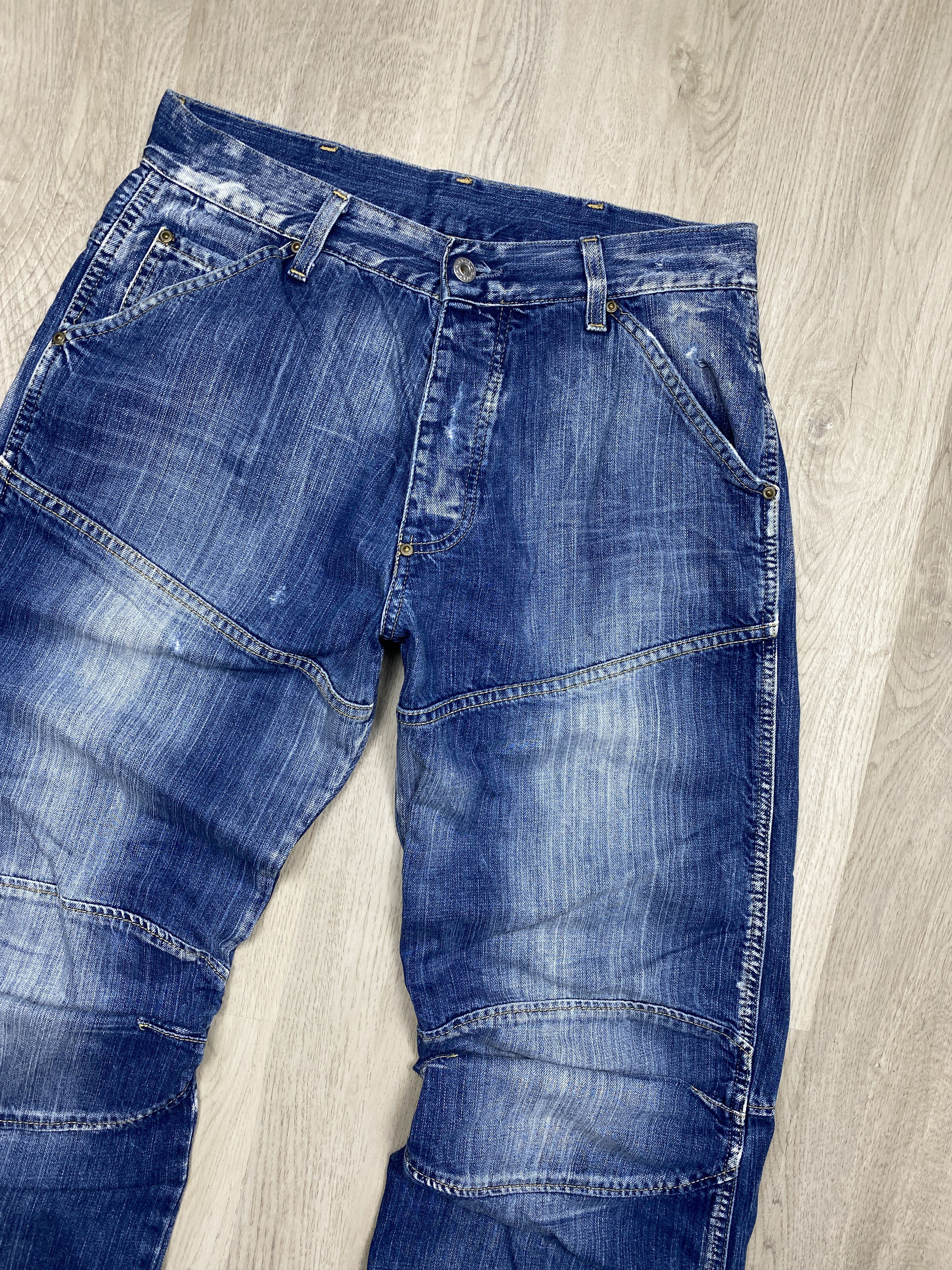 G-Star G Star Raw 90s Vintage Mens Double Knee Denim Pants Jeans Size US 32 / EU 48 - 2 Thumbnail