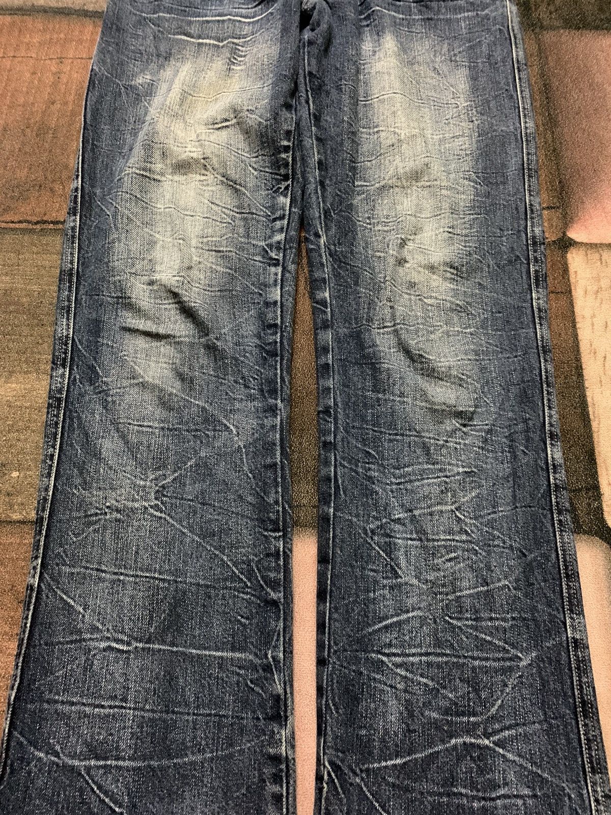 If Six Was Nine × Japanese Brand × Le Grande Bleu (L.G.B.) root three style stone wash faded jeans punk grunge japanese Size US 32 / EU 48 - 11 Thumbnail