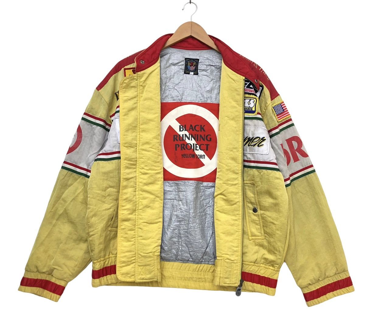 Vintage Yellow Corn Embroidered NHRA Dragster Sledge Hammer Jacket Size US L / EU 52-54 / 3 - 3 Thumbnail