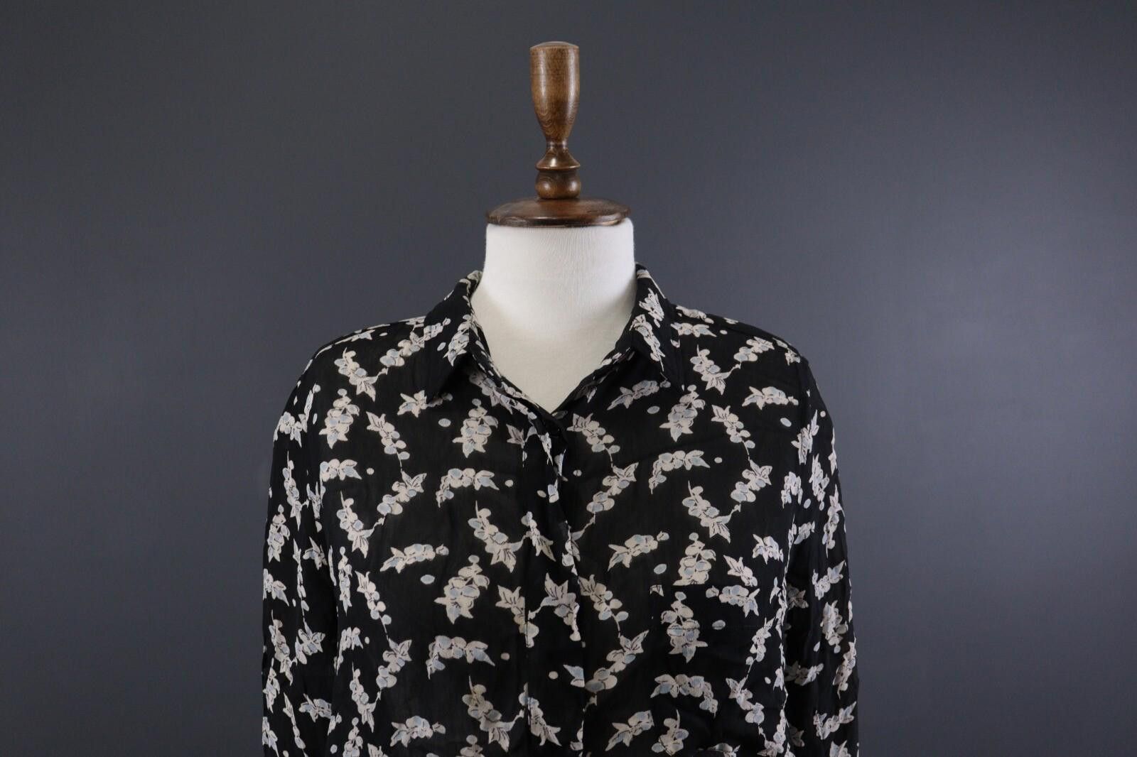 Gianni Valentino GANNI Seymour Georgette Printed Shirt Shift Dress Size M Size M / US 6-8 / IT 42-44 - 2 Thumbnail