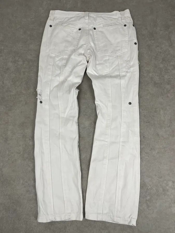 Dolce & Gabbana SS2004 Dolce & Gabbana White Distressed Pants Size US 31 - 7 Thumbnail