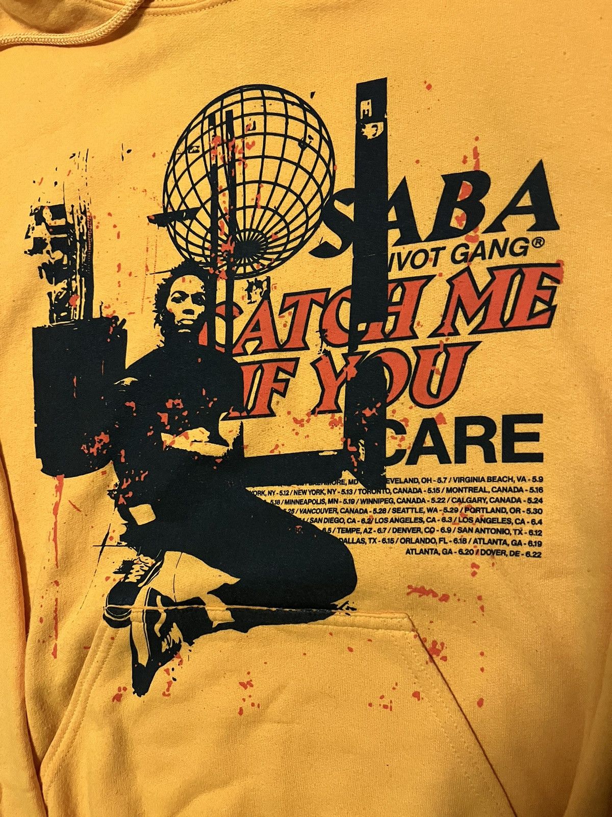 Saba Saba Pivot Gang Catch Me If You Care Hoodie Size Medium Size US M / EU 48-50 / 2 - 2 Thumbnail