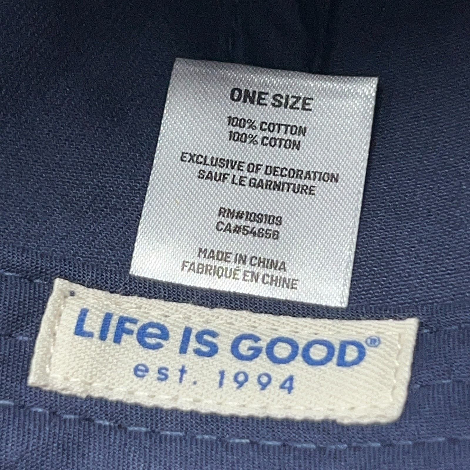 Life is Good Life Is Good Pink Flamingo Cocktail Hat Baseball Cap Blue Size ONE SIZE - 9 Thumbnail