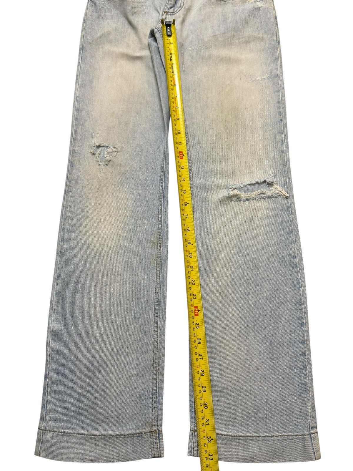 Dolce & Gabbana Vintage 90s Dolce & Gabbana Light Wash Distress Straight Leg Size US 30 / EU 46 - 9 Thumbnail