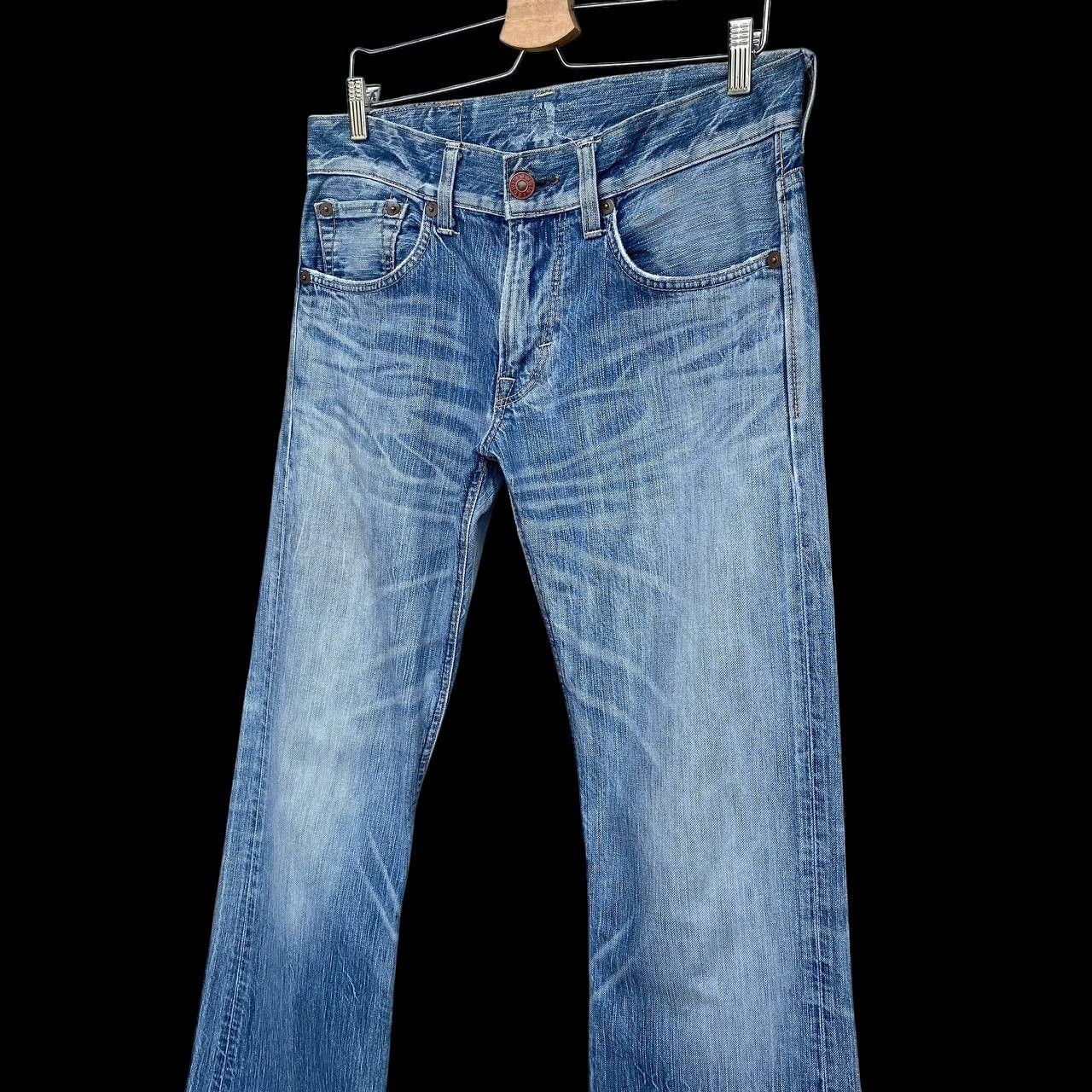 Edwin 🔥FLARED VINTAGE EDWIN STONEWASH CLAWMARK REDBUTTON BJ07-14 Size US 30 / EU 46 - 9 Thumbnail
