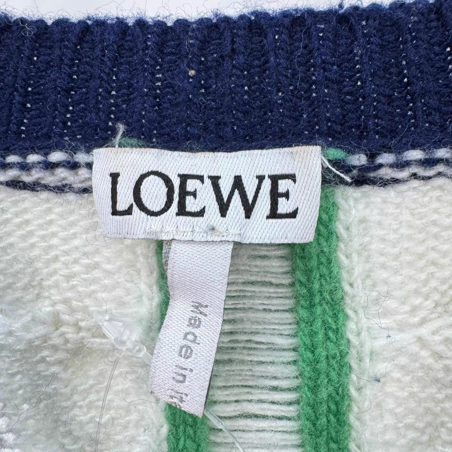 Loewe Loewe 25ss Embroidered Stripe Wool Knit Sweater L Pilling Size US L / EU 52-54 / 3 - 6 Thumbnail