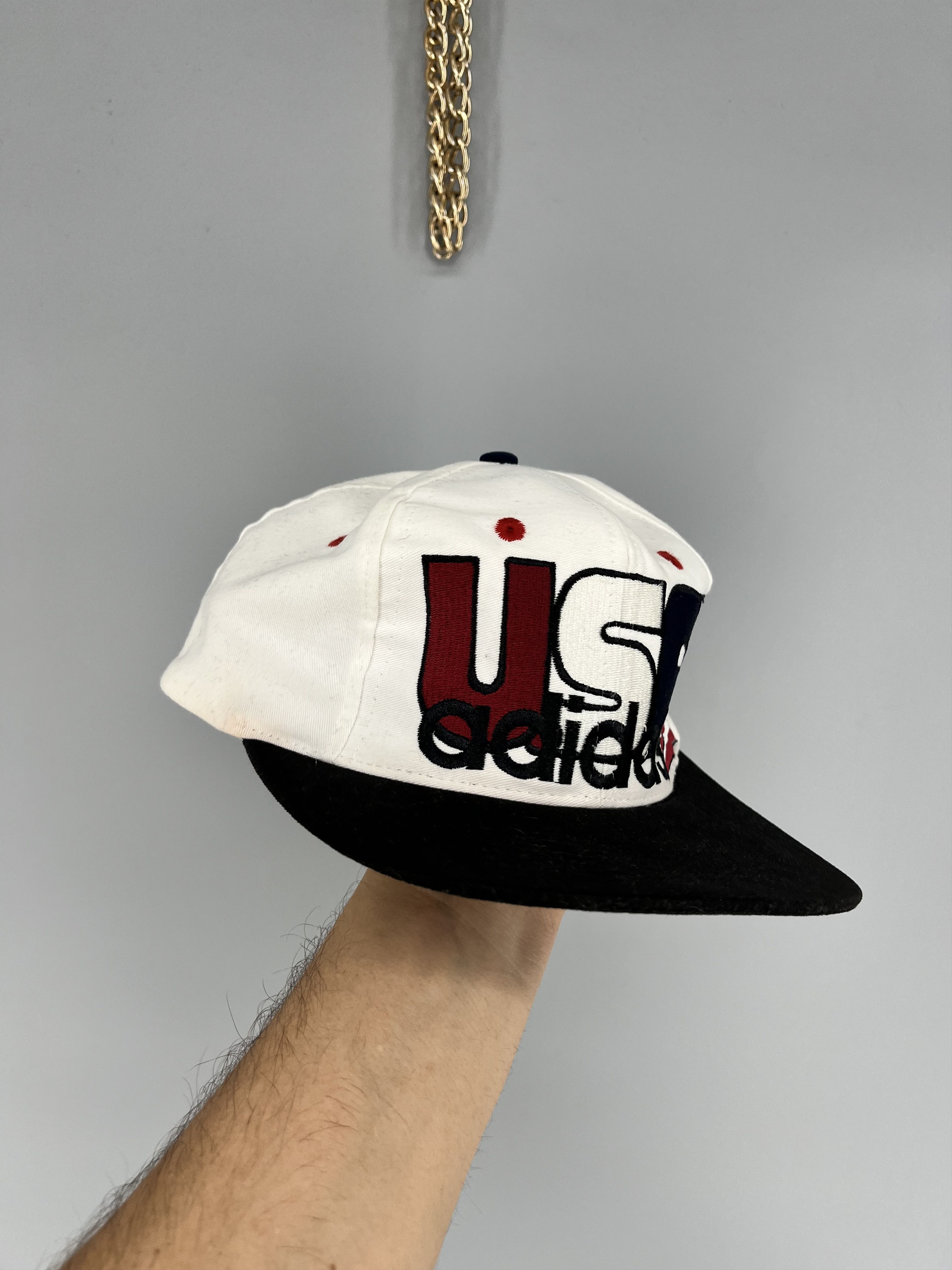 Adidas Vintage Adidas USA Big Logo American Flag Cap Size ONE SIZE - 2 Thumbnail