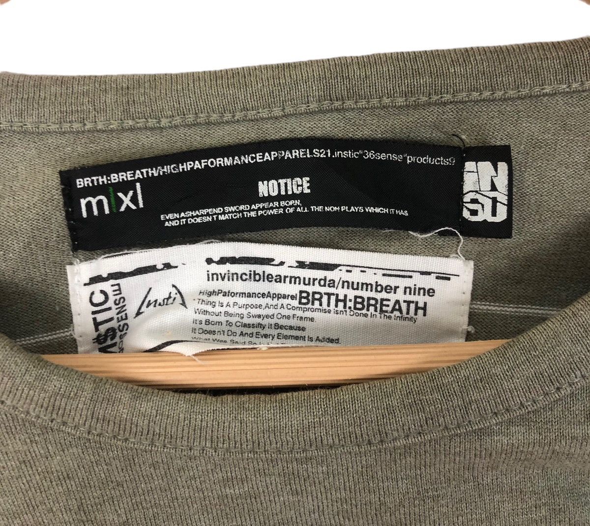 Japanese Brand Brth Breath x Number Nine Stripe Longsleeve T shirt Size US XL / EU 56 / 4 - 7 Thumbnail