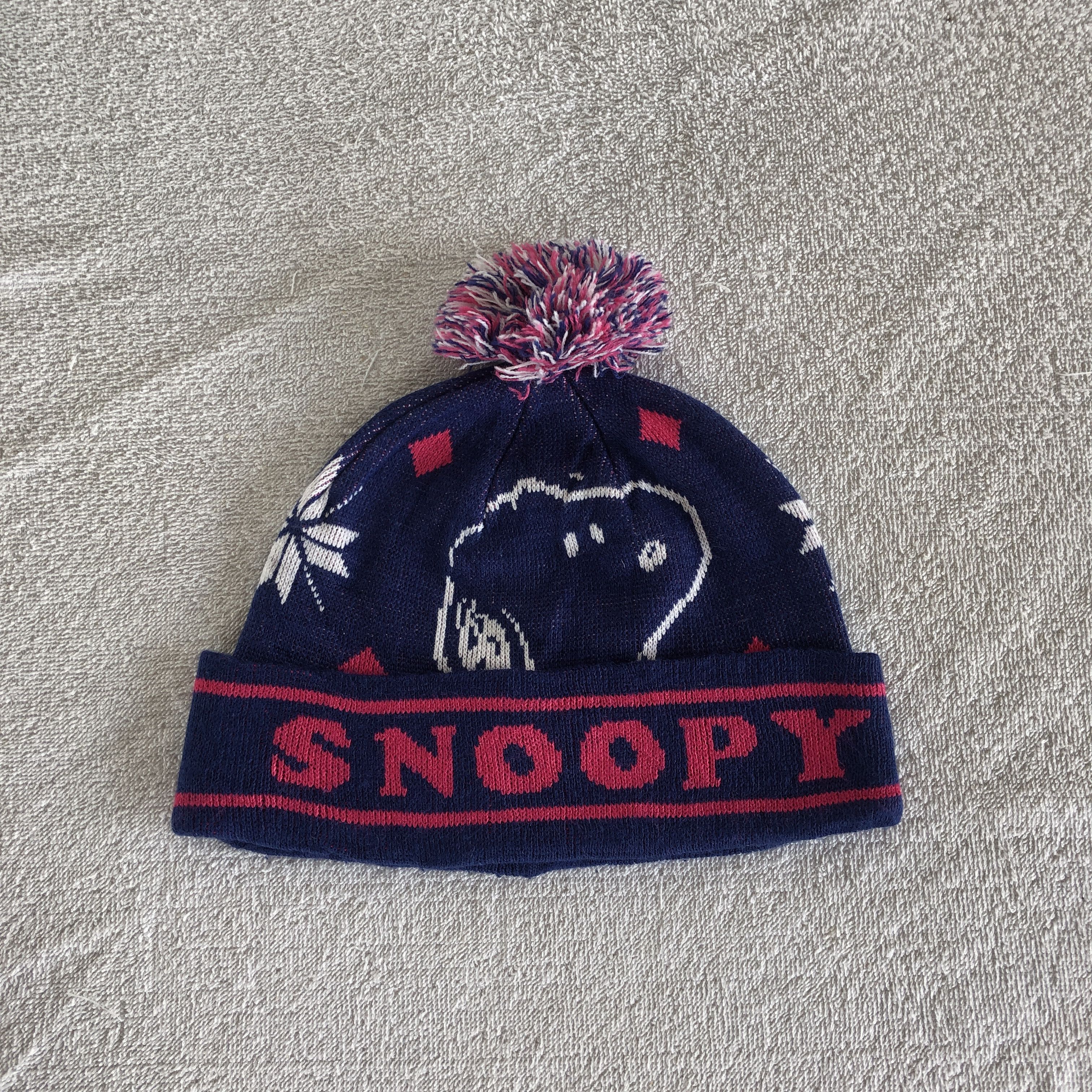 Japanese Brand Vintage 90s Snoopy Beanie Cartoon Pom Pom Snow Caps Hats Size ONE SIZE - 6 Thumbnail