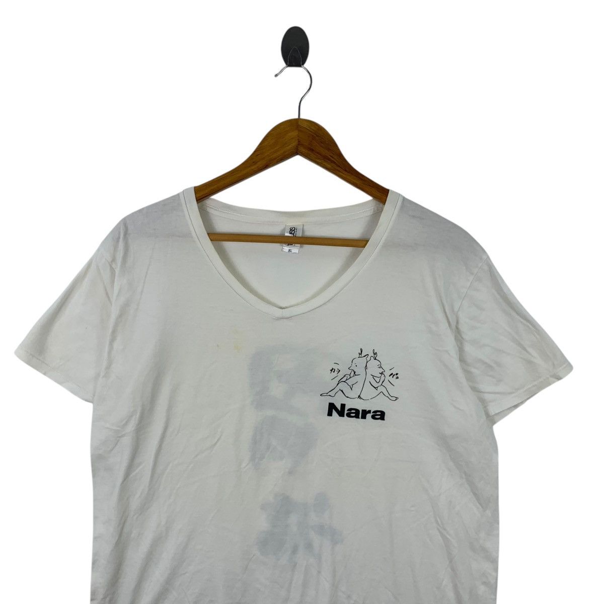 Vintage JAPAN TRADITIONAL KANJI Nara Ancient City Tee Shirt Top Size XL / US 12-14 / IT 48-50 - 2 Thumbnail