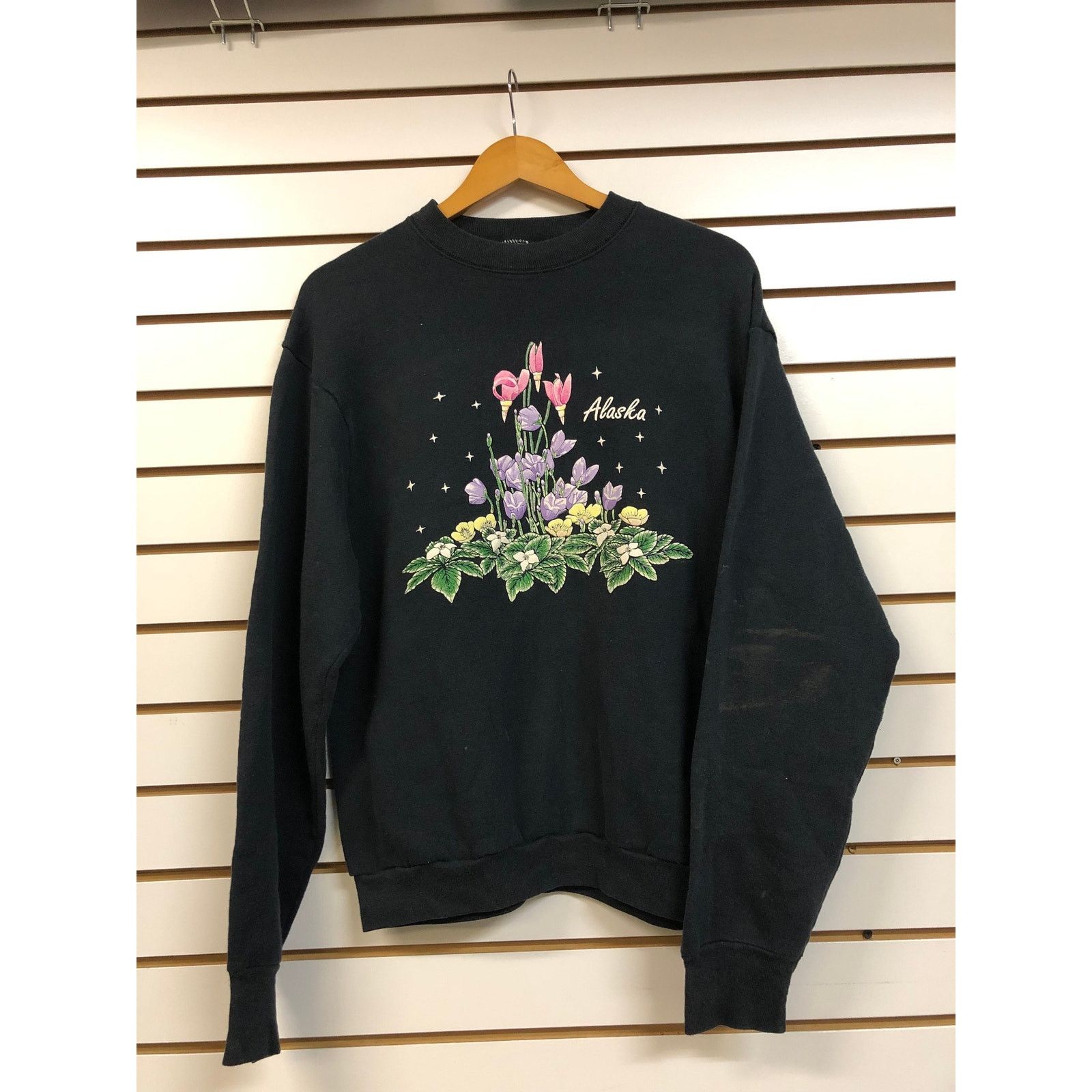 Fruit Of The Loom Vintage Alaska Sweatshirt size Large 1990s 80s Size US L / EU 52-54 / 3 - 1 Thumbnail