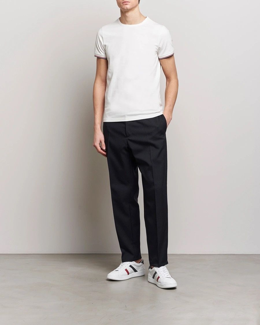 Moncler Moncler Maglia T-Shirt White Small Logo Slim Fit Size US L / EU 52-54 / 3 - 2 Thumbnail