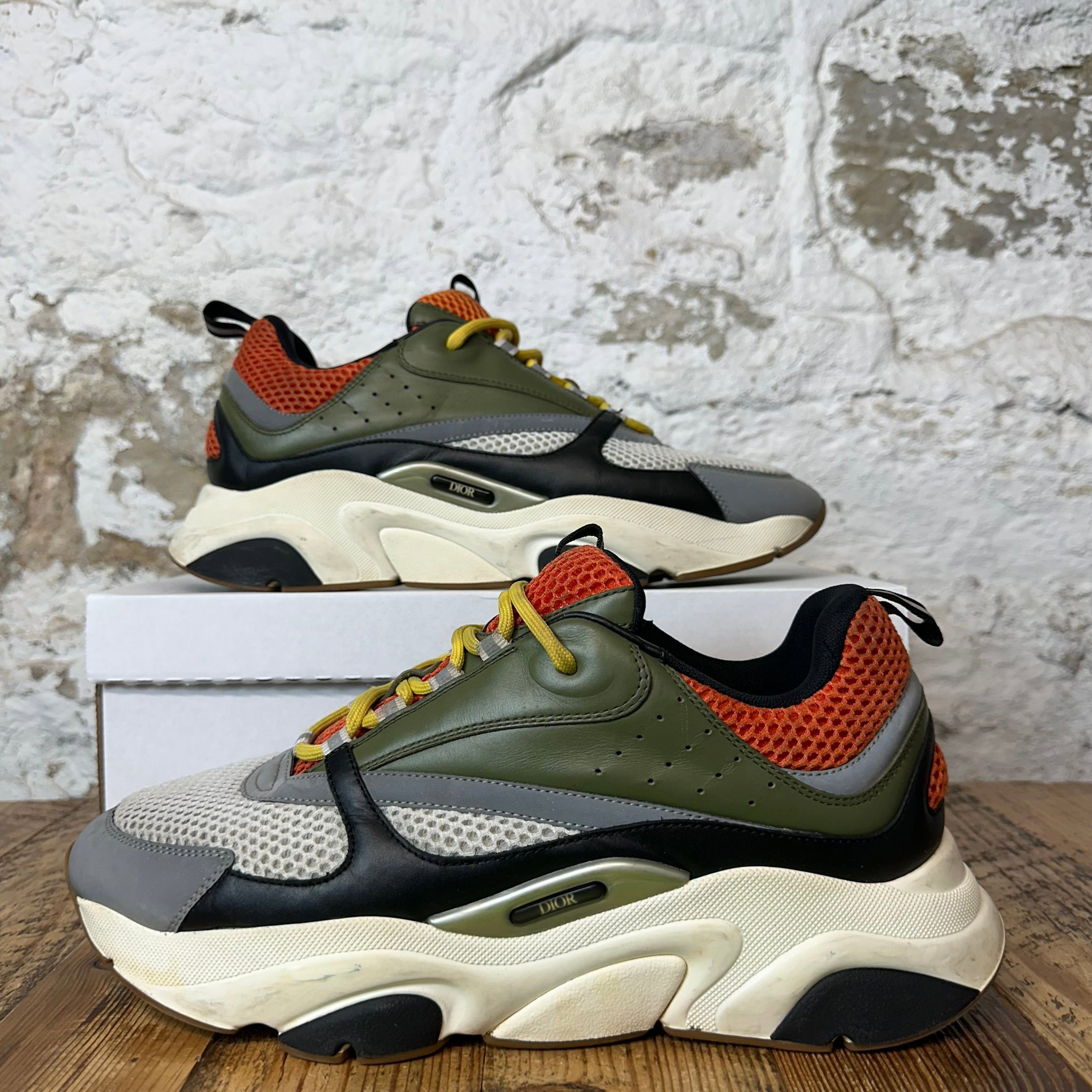 Dior Dior B22 Green Orange White Sneaker Sz 12 (45) Size US 12 / EU 45 - 1 Thumbnail