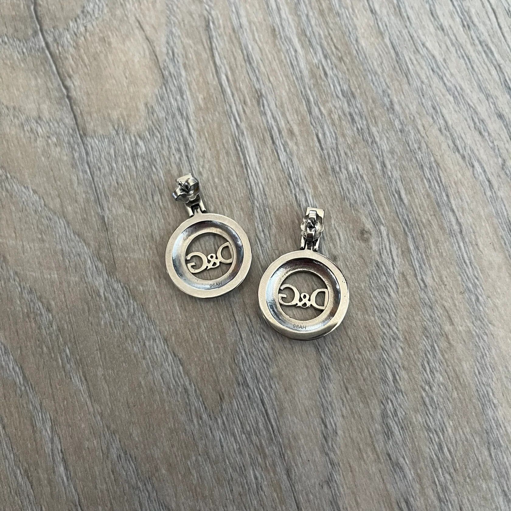 Dolce & Gabbana Dolce & Gabbana 2000's Round D&G Logo Earrings Size ONE SIZE - 3 Thumbnail