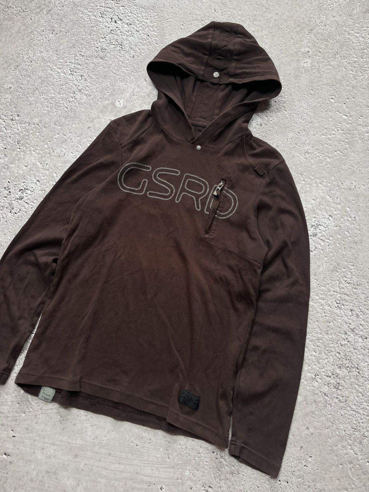 G-Star G-Star RAW Faded Brown Hoodie with GSRD Logo – Size M Size US M / EU 48-50 / 2 - 2 Thumbnail