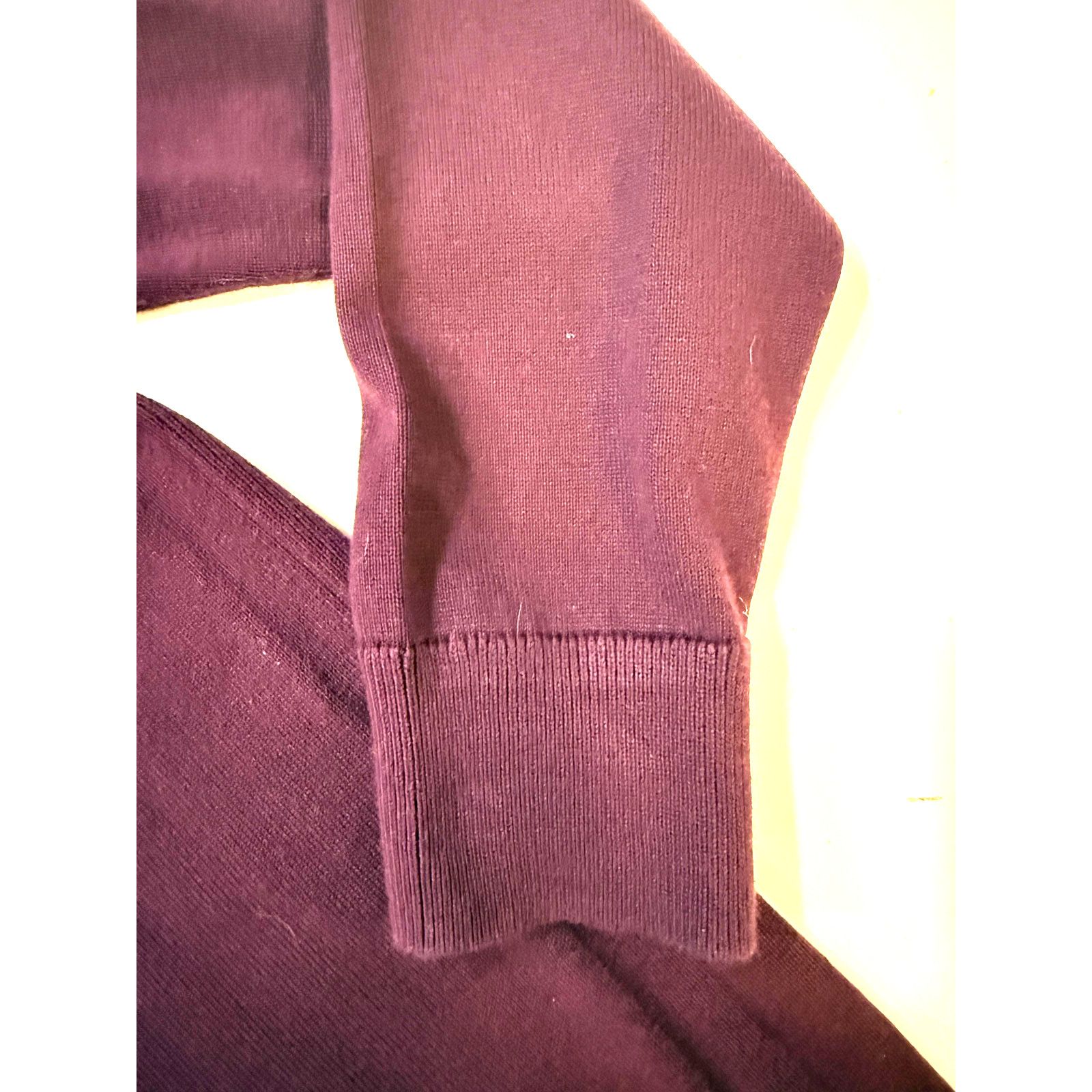 & Other Stories Talbots Cardigan Sweater Womens MED Purple Button V Neck Size M / US 6-8 / IT 42-44 - 4 Thumbnail