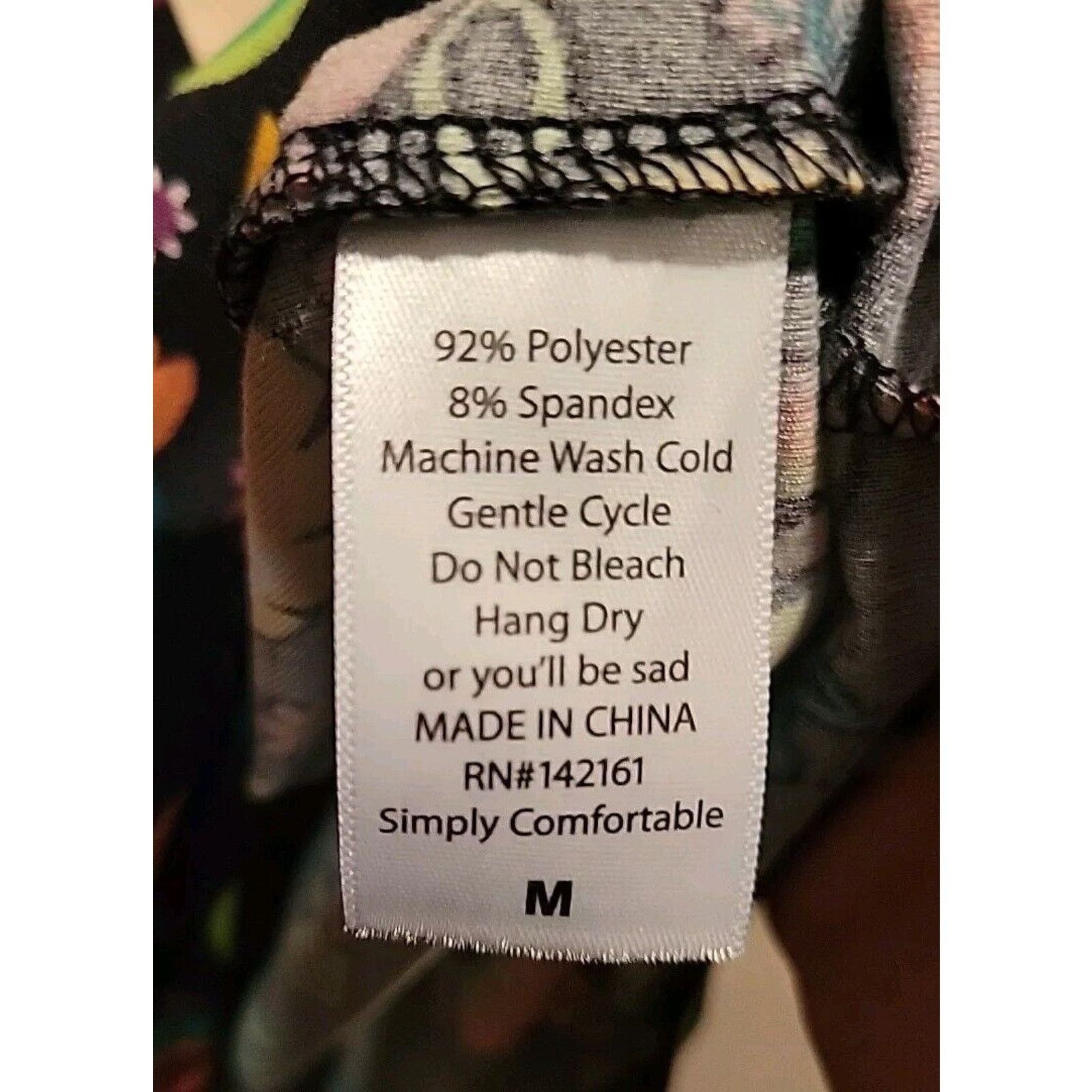 Other LuLaRoe Julia Medium Bodycon Floral Butter Soft Black Print Size M / US 6-8 / IT 42-44 - 8 Thumbnail