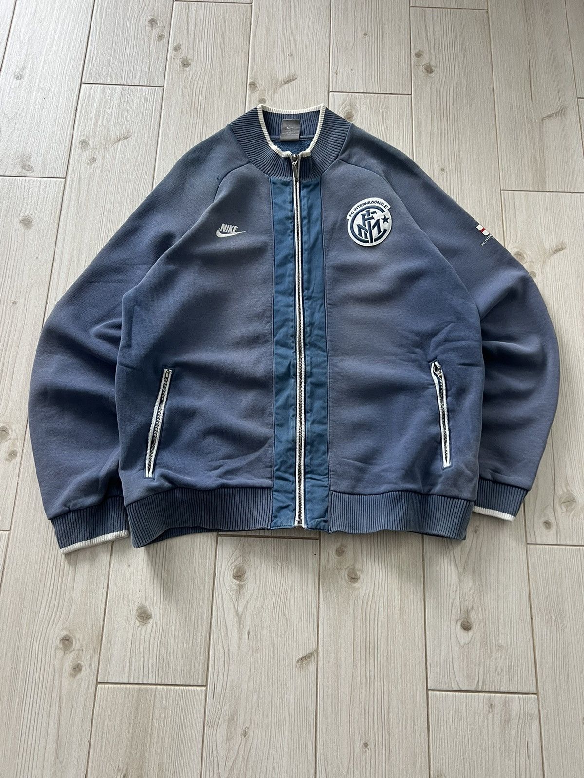 Nike Nike Vintage Inter Milan Zip Hoodie Faded 08/09 Size US XL / EU 56 / 4 - 1 Thumbnail