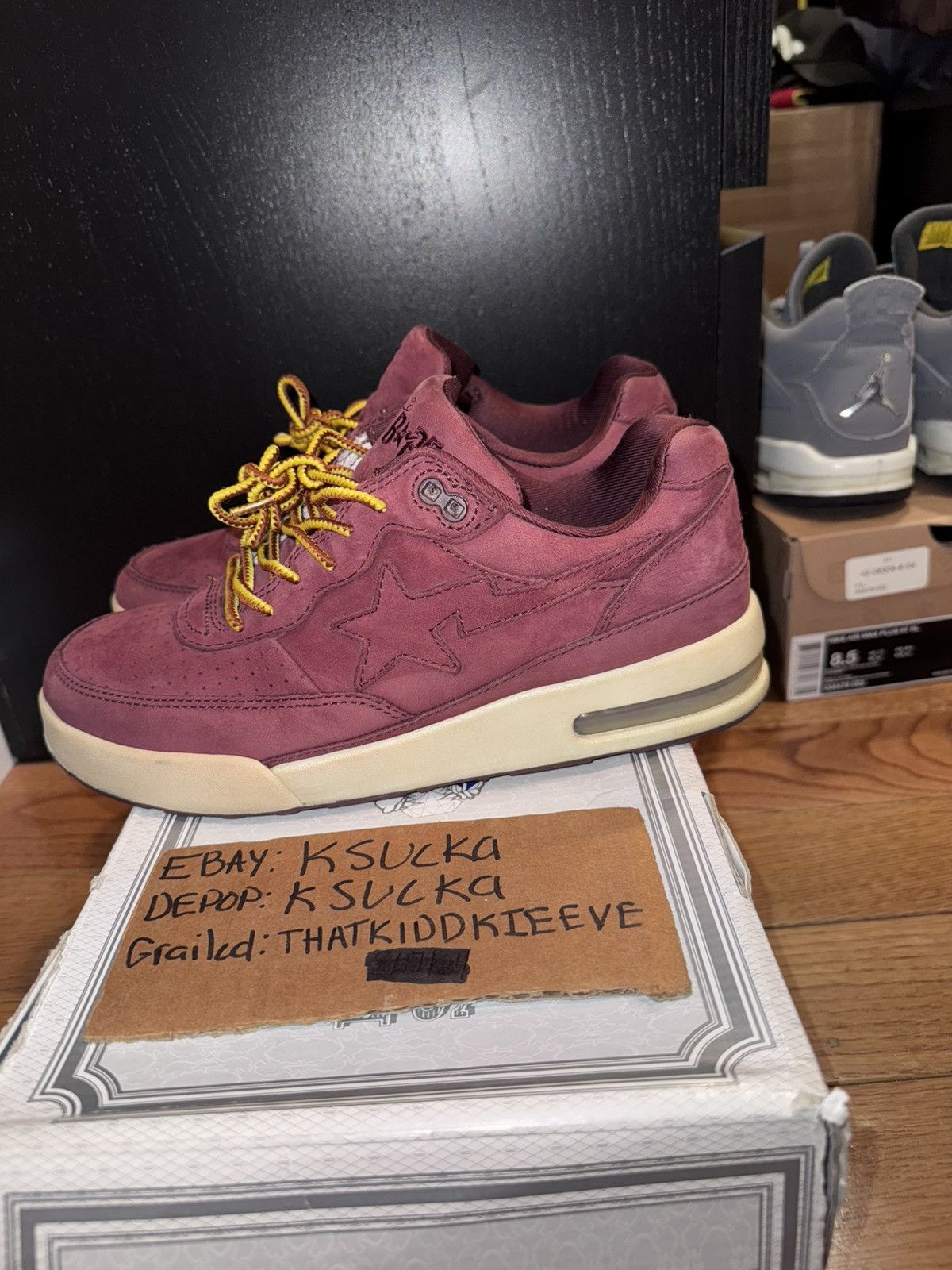 Bape × Nigo Bapesta Roadsta Rare Red Brown Size US 8.5 / EU 41-42 - 2 Thumbnail