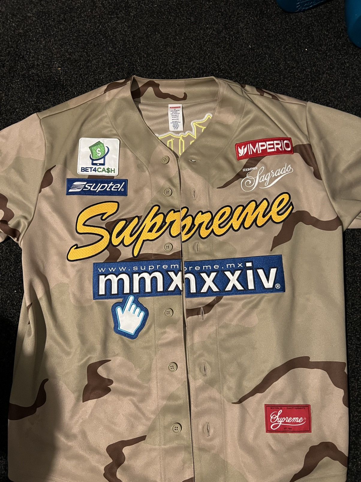 Supreme Supreme Chosen One Baseball Jersey Black size Medium | Grailed