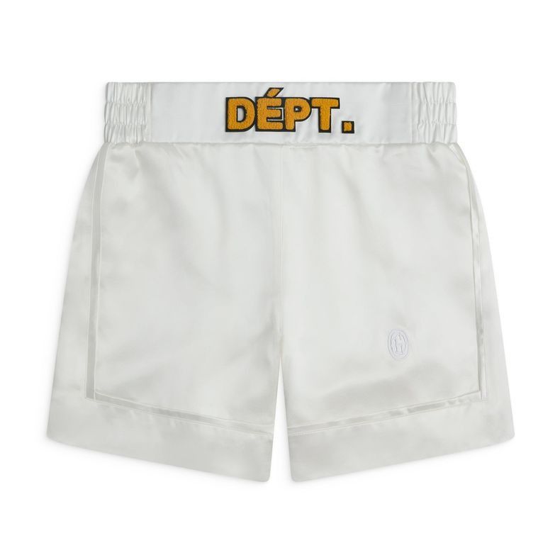 Gallery Dept. o1mle0326 Silk Boxing Trunks Shorts in White Size US 32 / EU 48 - 1 Preview