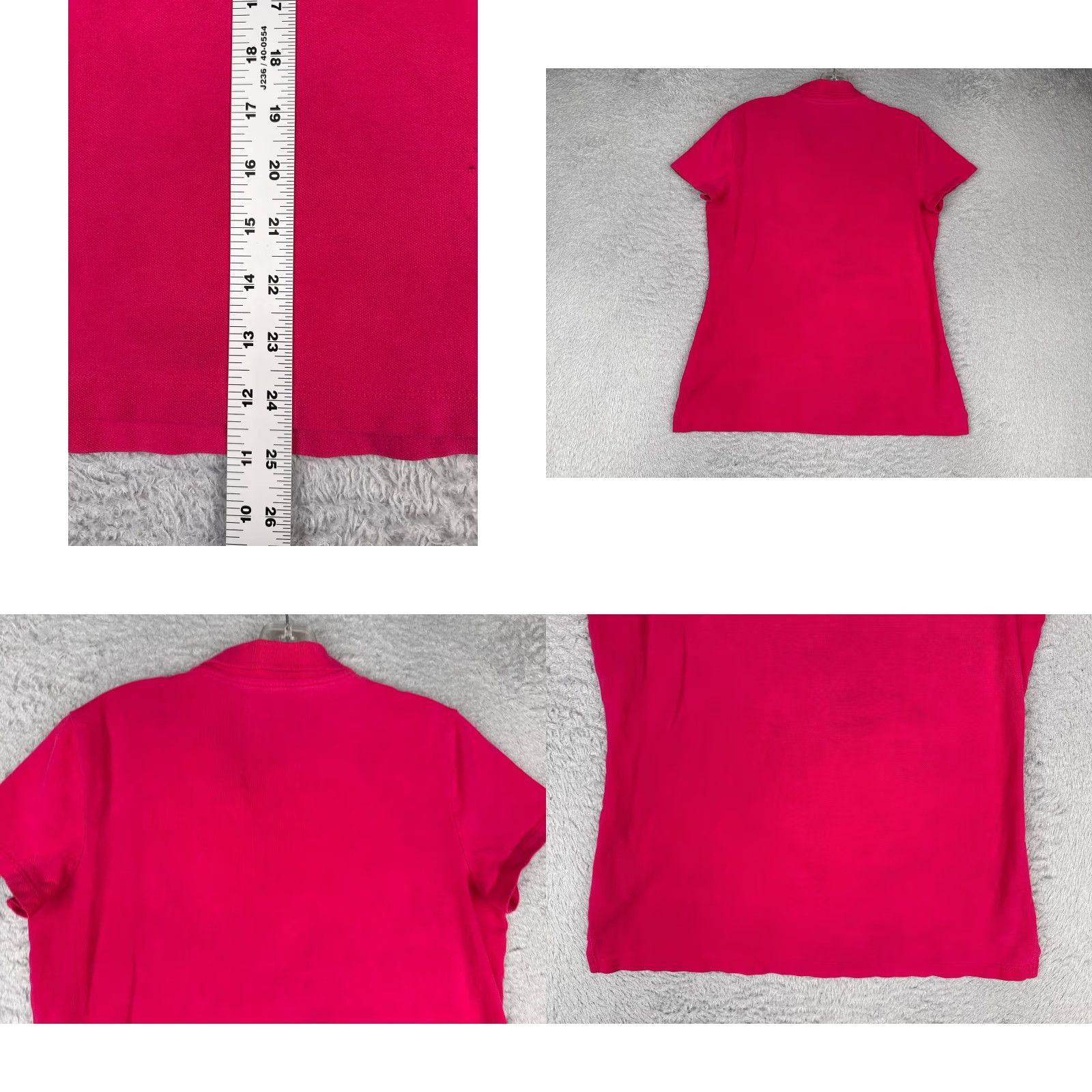 Tommy Hilfiger Tommy Hilfiger Polo Shirt Women M Pink Cotton Blend Short Sleeve Shirt Casual Womens Polo Size M / US 6-8 / IT 42-44 - 9 Thumbnail