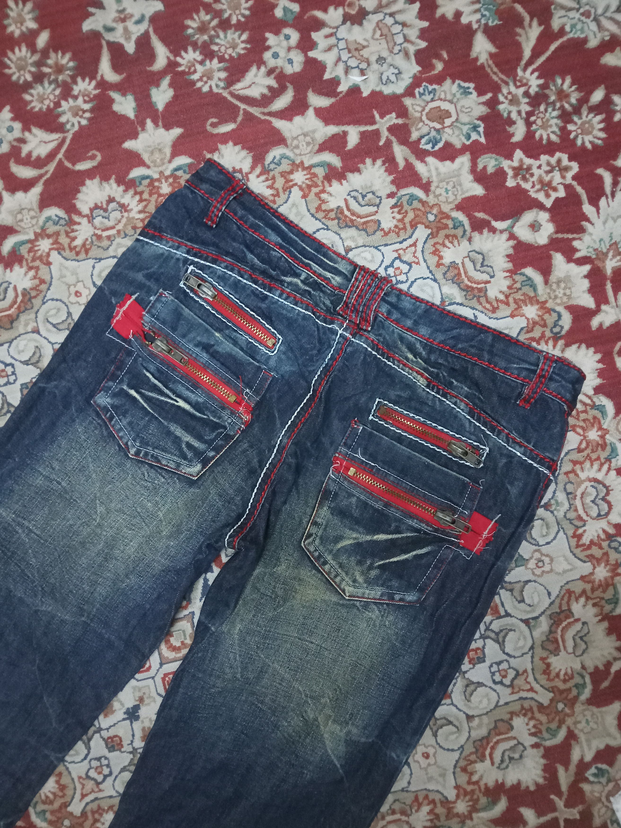 Japanese Brand Agate Label Ride The Lightning Rare Design Jeans Size US 34 / EU 50 - 12 Thumbnail