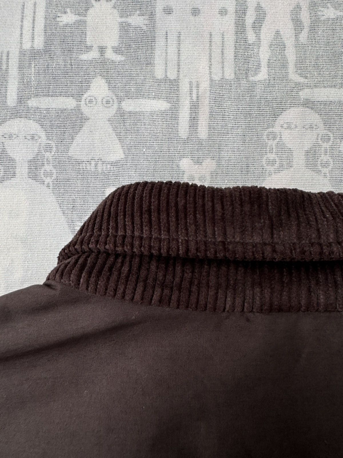 Raf Simons Raf Simons AW02 Corduroy Trim Button-Up Oversize Brown Shirt Size US M / EU 48-50 / 2 - 7 Thumbnail
