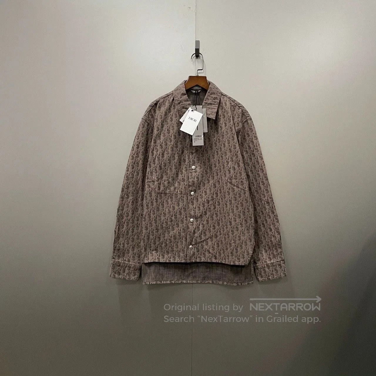 Dior brown monogram long sleeve shirt. Size US L / EU 52-54 / 3 - 1 Thumbnail