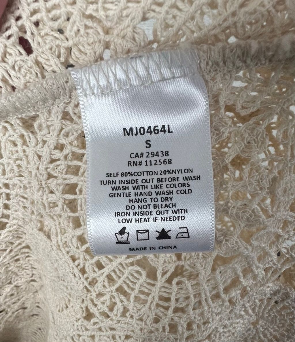 Miss Me Miss Me Cream Boho Crochet Lace Long Sleeve Duster Cardigan Size S / US 4 / IT 40 - 8 Thumbnail