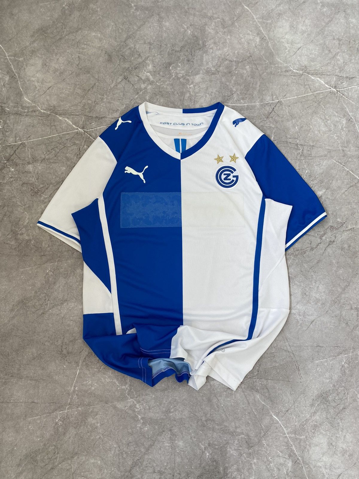 Puma Adidas 2011/2012 Grasshoppers Zurich Home Soccer Jersey Size US L / EU 52-54 / 3 - 2 Thumbnail
