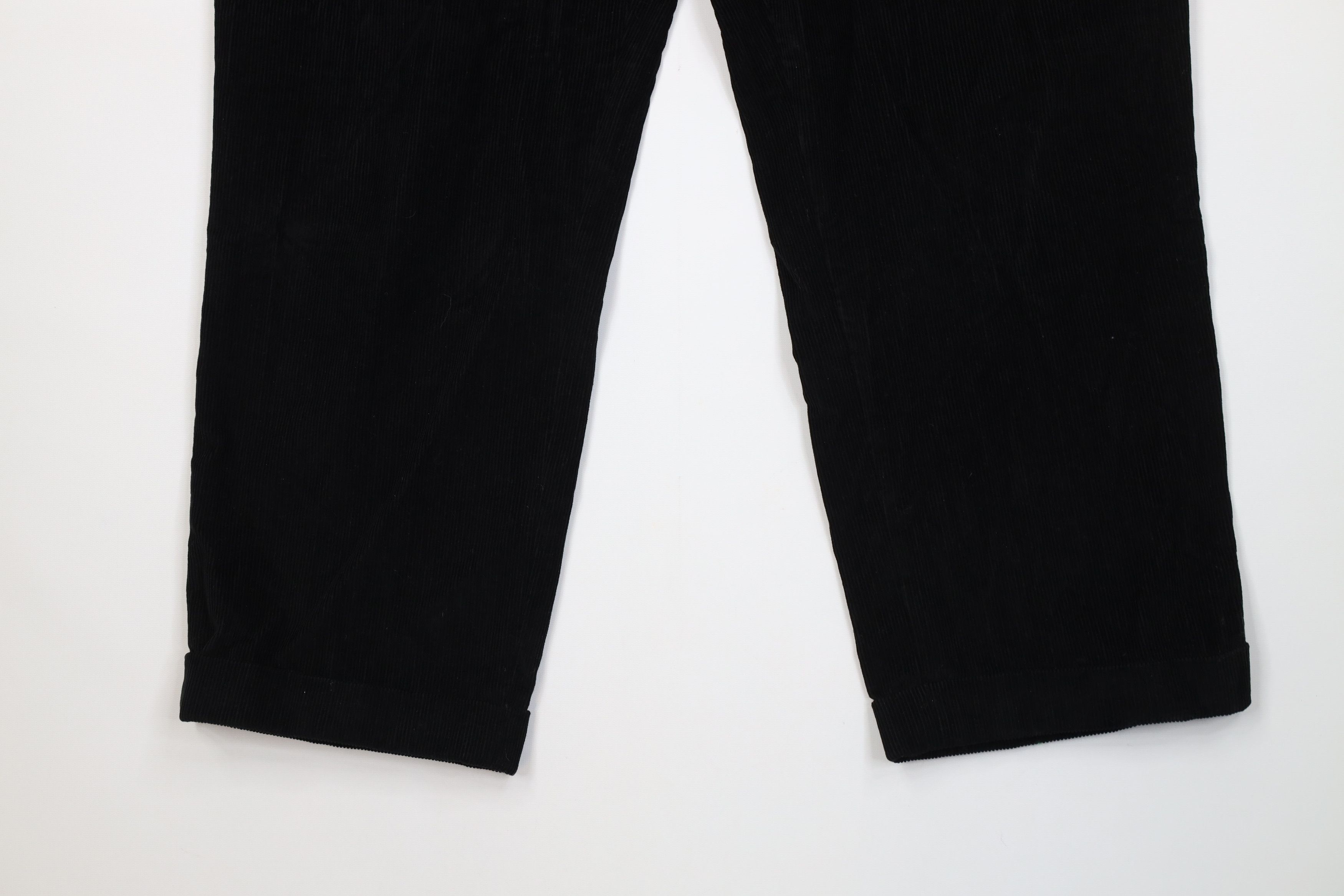 Vintage Vintage 90s Streetwear Wide Leg Corduroy Chino Pants Black Size US 36 / EU 52 - 4 Thumbnail