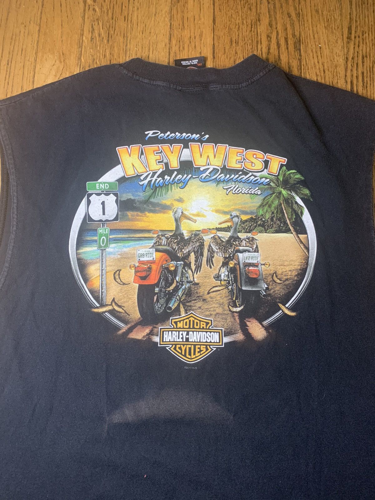 Harley Davidson × Vintage Cool cut off Harley Davidson t shirt Size US XXL / EU 58 / 5 - 2 Thumbnail