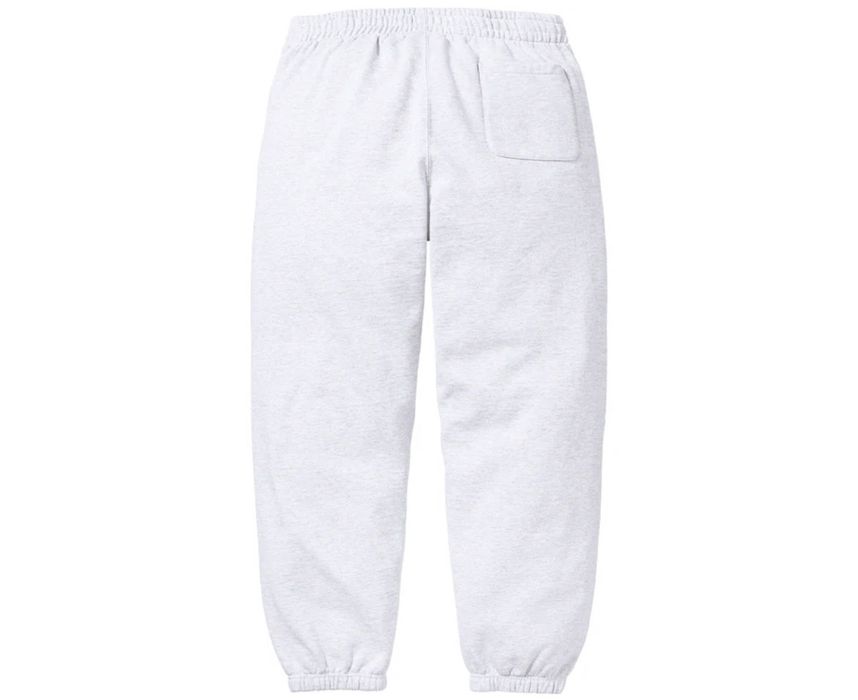 Supreme Supreme Satin Appliqué Sweatpant Ash Grey M | Grailed