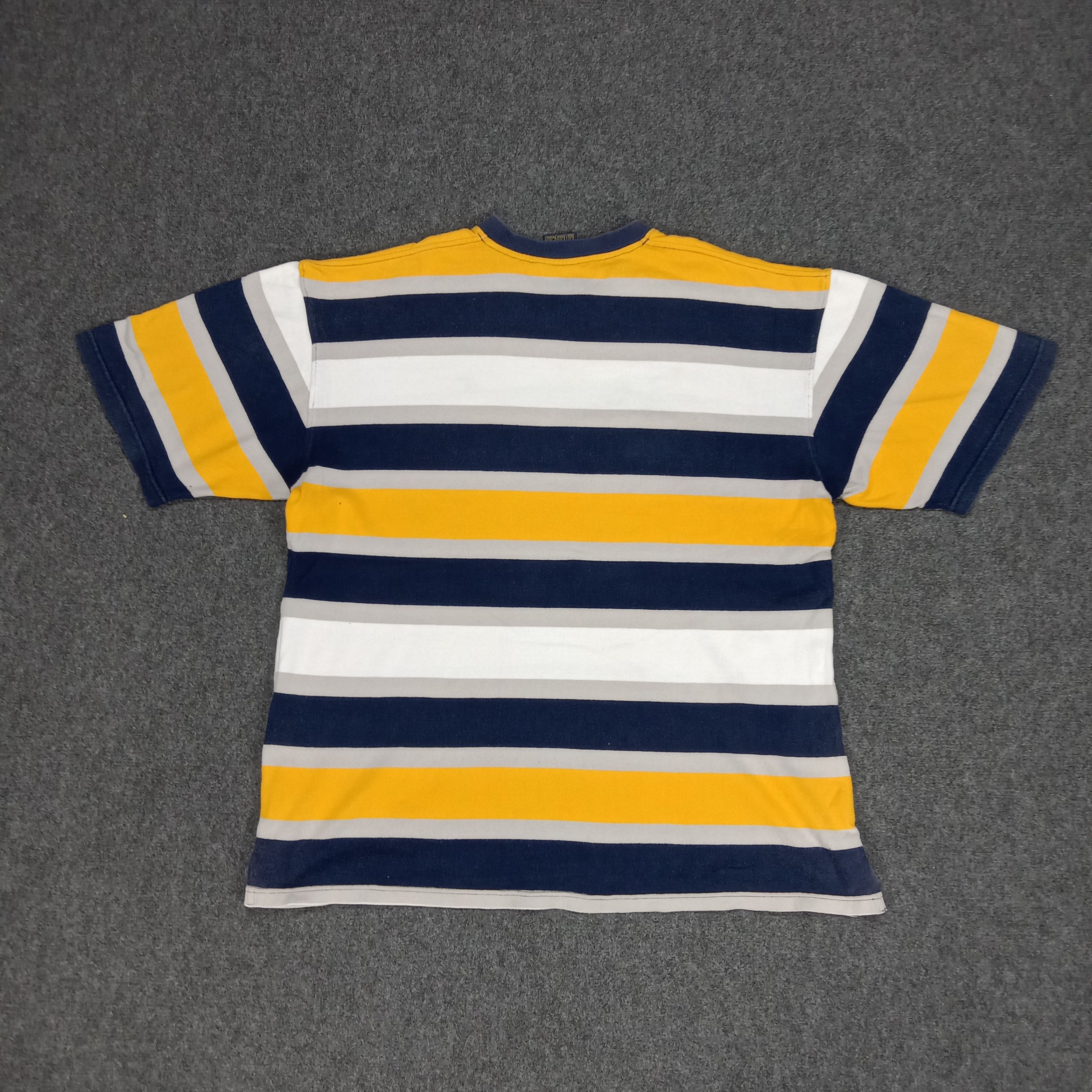 Karl Kani × Vintage Karl Kani Jeans American Style Stripe Tshirt Size US L / EU 52-54 / 3 - 6 Thumbnail