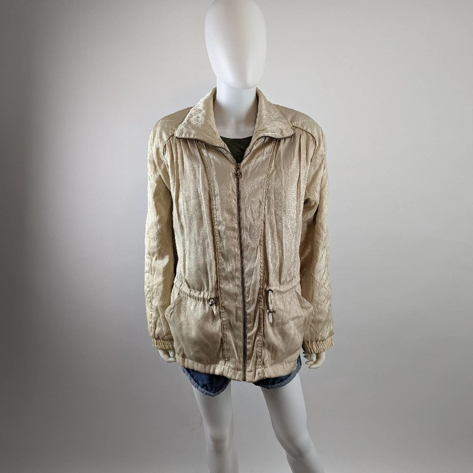 Vintage Vintage East West Gold Quilted Jacket Size M / US 6-8 / IT 42-44 - 8 Thumbnail