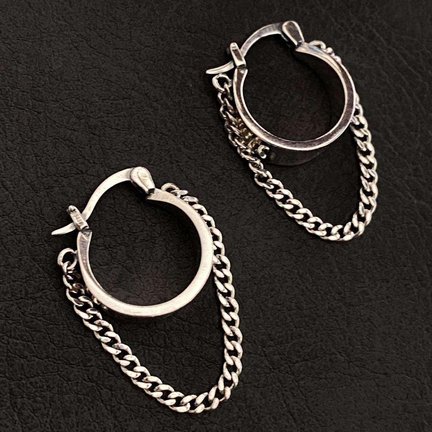 Jewelry 925 Sterling Silver Tassel Chain Earrings Size ONE SIZE - 2 Thumbnail