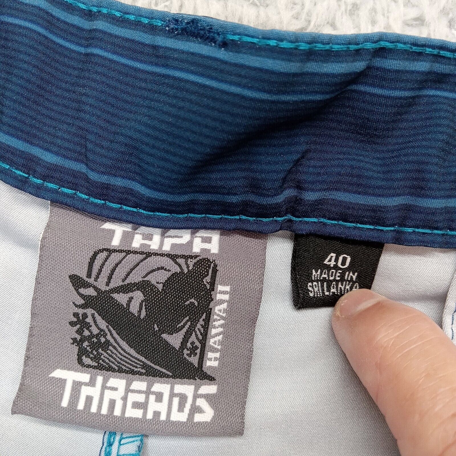& Other Stories Tapa Threads Shorts 40 Men's Hawaiian Swimwear Board Striped Size US 40 / EU 56 - 5 Thumbnail